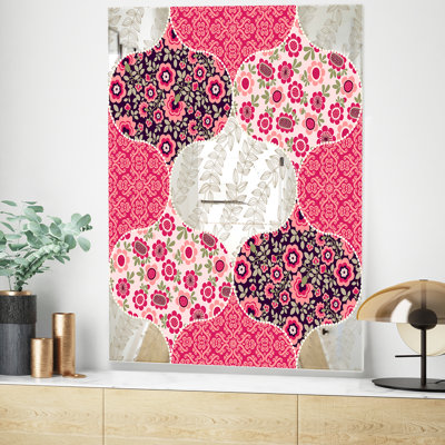 Patchwork Mid-Century Frameless Accent Mirror