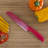 Knife Set - Colorful 14-Piece Stainless-Steel Cutting Knives with Sheaths Set - New Home Essentials by Classic Cuisine