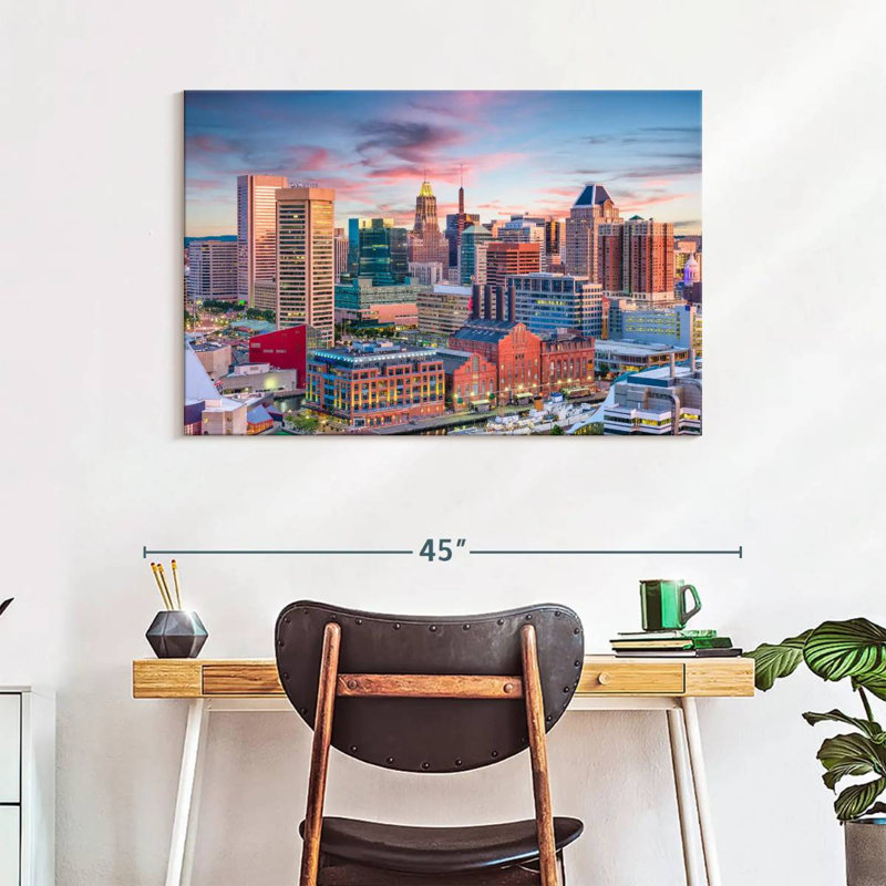 Sireci Baltimore Sunset, 26" H x 39" W