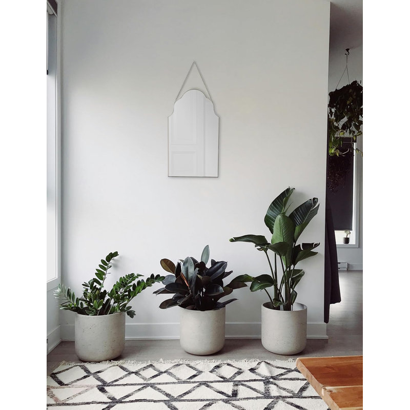Metal Irregular Mirror, SIlver