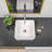 Beslend 15'' Ceramic Square Bathroom Sink