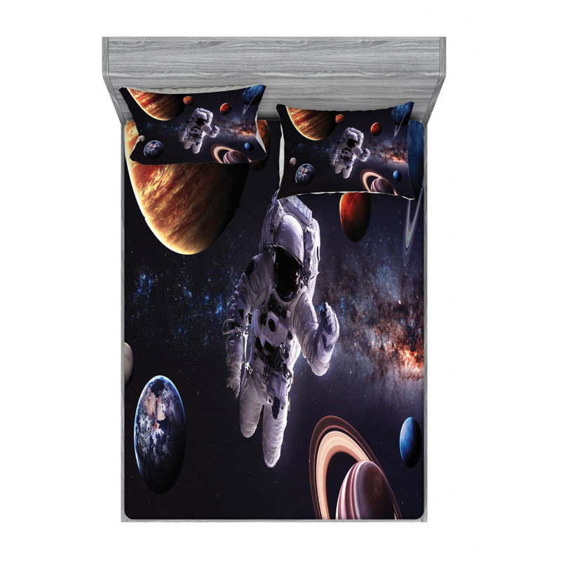 Microfiber Sheet Set, Queen Sheet Set with Fitted Sheet
