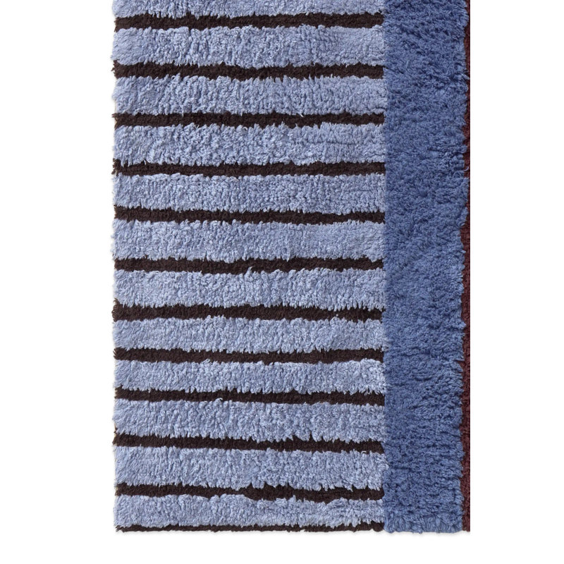 Couleur du tapis lavable sur bleu indigo, Rectangle 5 pi 7 po x 7 pi 10 po