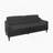 77.2” Square Arm Sofa Grey FABRIC