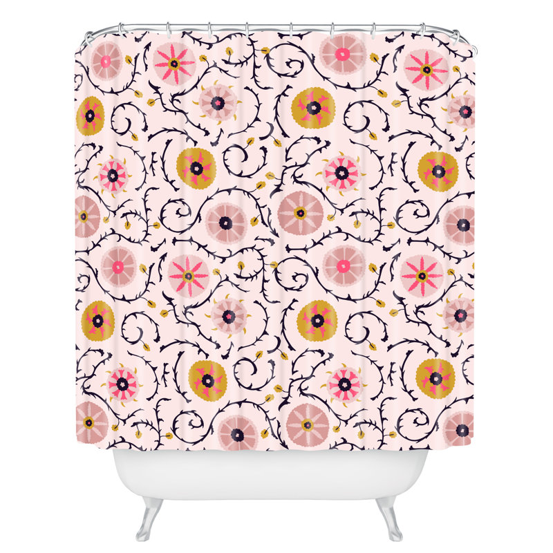 Rideau de douche simple holli zollinger suzani, Floral 1 