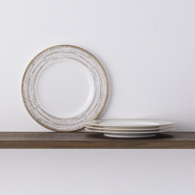 Noritake Haku Set of 4 Accent Plates, 9-3/4"
