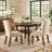 Round Top Wooden Dining Table with Boomerang Legs-1387142343