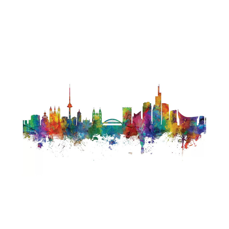 Vilnius, Lithuania Skyline by Michael Tompsett - Wrapped Canvas Gallery-Wrapped Canvas Giclée, 152.5 cm H x 101.5 cm W