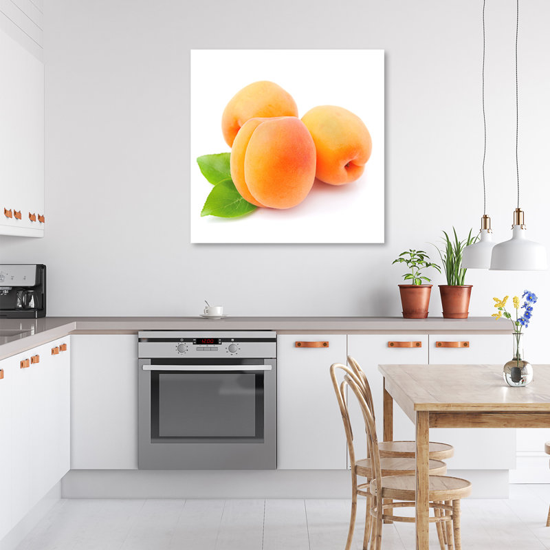Apricot Fruit - No Frame Print on Canvas, 60cm H x 60cm W