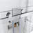 Rency 56–60'' W x 76'' H Frameless Bypass Sliding Shower Door with 3/8'' Tempered Glass