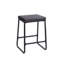 Ensemble de 2 tabourets de bar Ebern Designs Selma, cuir PU, pieds en fer-799263617-696169361