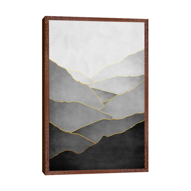 Minimal Landscape I 1 Piece Floater Frame Wall Art on Canvas, 101.6 cm H x 66.04 cm W, Brown Framed
