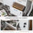 Normandie 66.1'' W Height Adjustable L-Shaped Standing Desk with and Cabinet-88414439