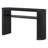 Farmhouse Rustic Console Table with Fluted Legs and Open Shelf-1195647067