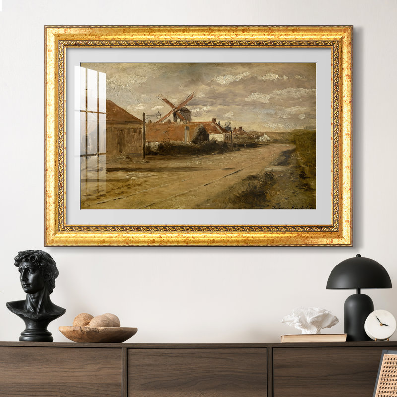 Le moulin de Kiel (Demolen van het Kiel), v. 1885-1888-Henri de Braekeleer-Impression encadrée personnalisée