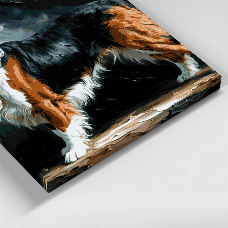 Chiens, grand chien de montagne suisse, art mural sur toile, H 16 po x l 16 po