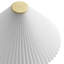 Lampe de table en travertin Cove avec abat-jour plissé en travertin