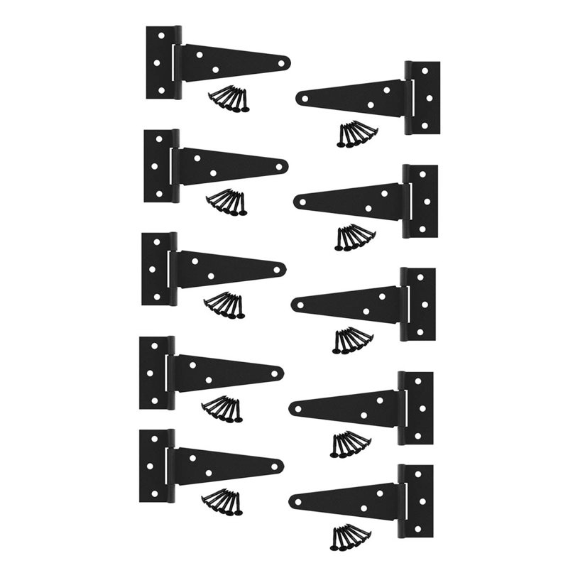 Charnières 10 portes à fixation en surface h 2,88 po x l 5 po