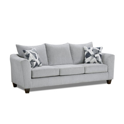 Herringbone Silver Loveseat