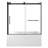 Kingston Brass 60-Inch Acrylic Rectangular 3-Wall Alcove Tub With Tub Door, Left Hand Drain-108958452-108958451