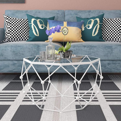 Octagon Glass table top - 3/8" Thick - Flat Polish Edge, America Glass
