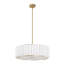 24" 5-Light Pleated Drum Shaded Chandelier-873919599