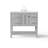  36'' Single Solid Wood Construction Bathroom Vanity With 2 Power Outlets, 1 Usb Port, And 1 Tybe C Port-1192049783