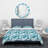 Polygonal Abstract Light Blue Geometry - Modern Abstract Duvet Cover Set - Microfiber Polyester-35228702
