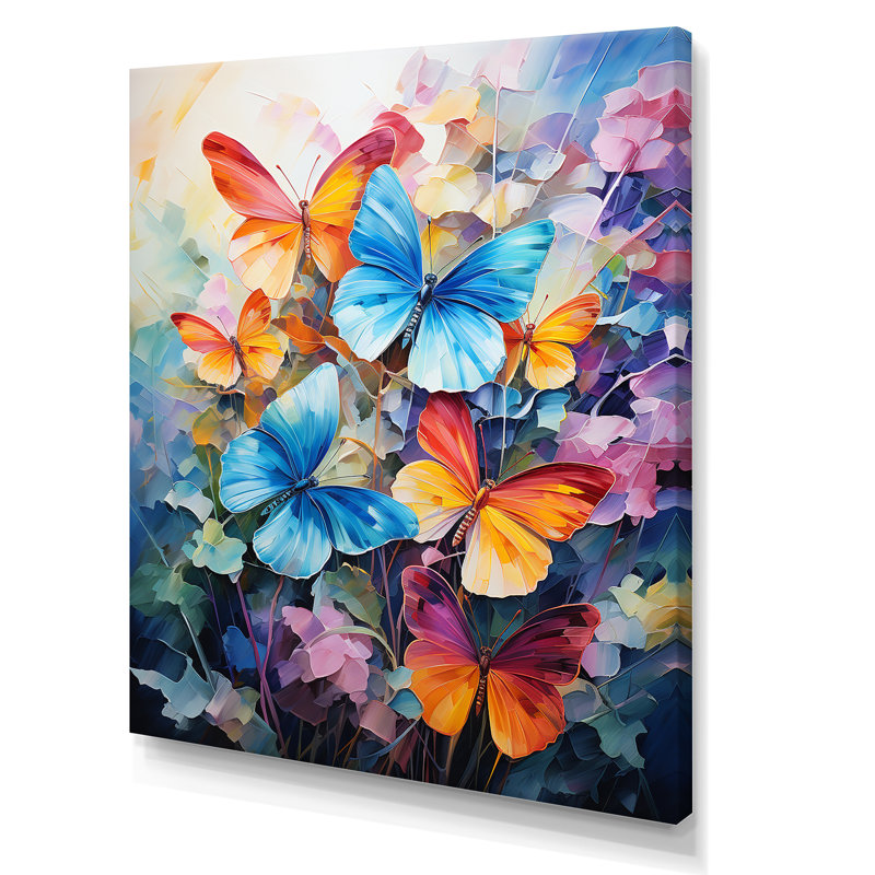 Wild Butterflies Expression Majesty, H 20 po x l 12 po x P 1 po, Toile tendue