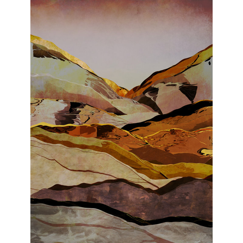 Beautiful Mountains 19 Print by Angel Estevez, Black Framed Paper, 16" H x 20" W