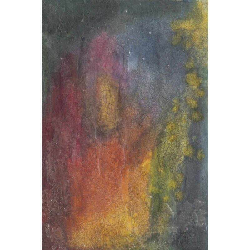Outer Limits II by Renée W. Stramel - Painting on Canvas, 30 cm H x 20 cm W, Black Floater Frame