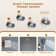 12”Ceiling Mounted Thermostatic Rainfall Shower System with 3 Body Jets and Storage Shelf