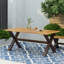 Table de salle à manger d'extérieur en bois