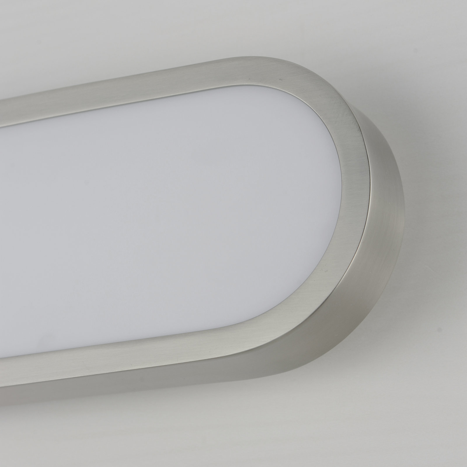 Single Dimmable LED Bath Bar, 30", White/Satin Nickel
