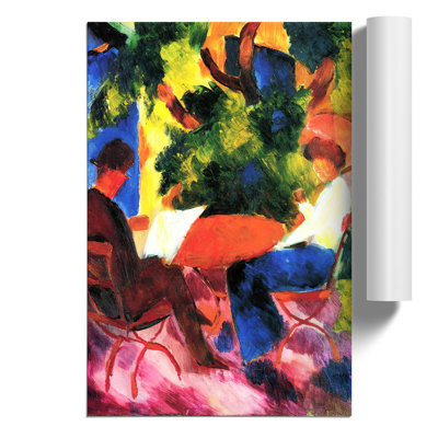 At the Garden Table by August Macke - Frameless Print