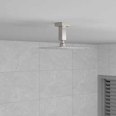 Tuyau de bras d'extension de douche carré en acier inoxydable de 4 pouces pour pomme de douche à pluie
