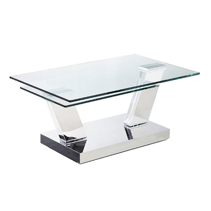 Table basse extensible Hughley, Argent