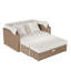 136cm Wide Straight Steel Patio Daybed