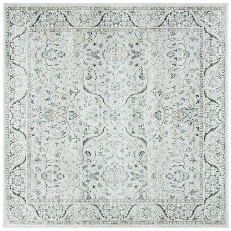 Aayu Performance Oriental Rug, Square 6'7"