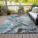 Machine Washable Indoor/Outdoor Xhevrie Teal Rug