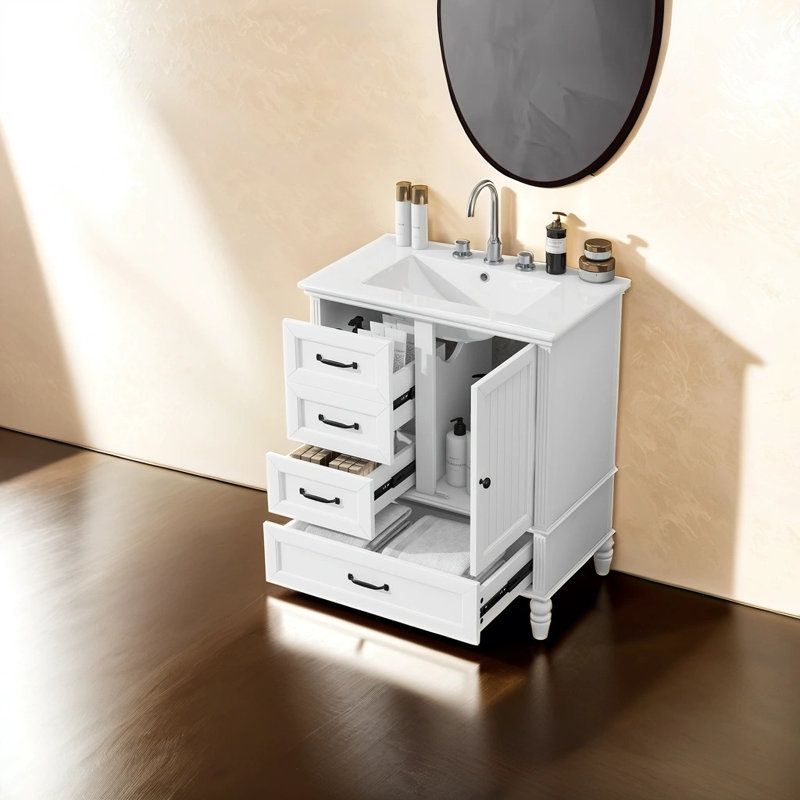 Meuble-lavabo 30 po avec lavabo en céramique