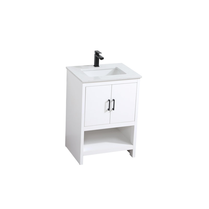 Meuble-lavabo simple 24 po Kirkbride, Blanc