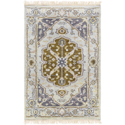 Tapis oriental en laine noué à la main Ostrander