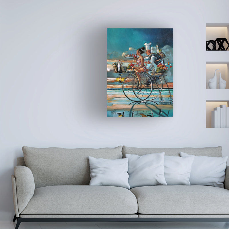 Art mural sur toile tendue - "Zaan's Dream" de Ronald West pour décoration de salon, de chambre à coucher ou de bureau - 24 x 32