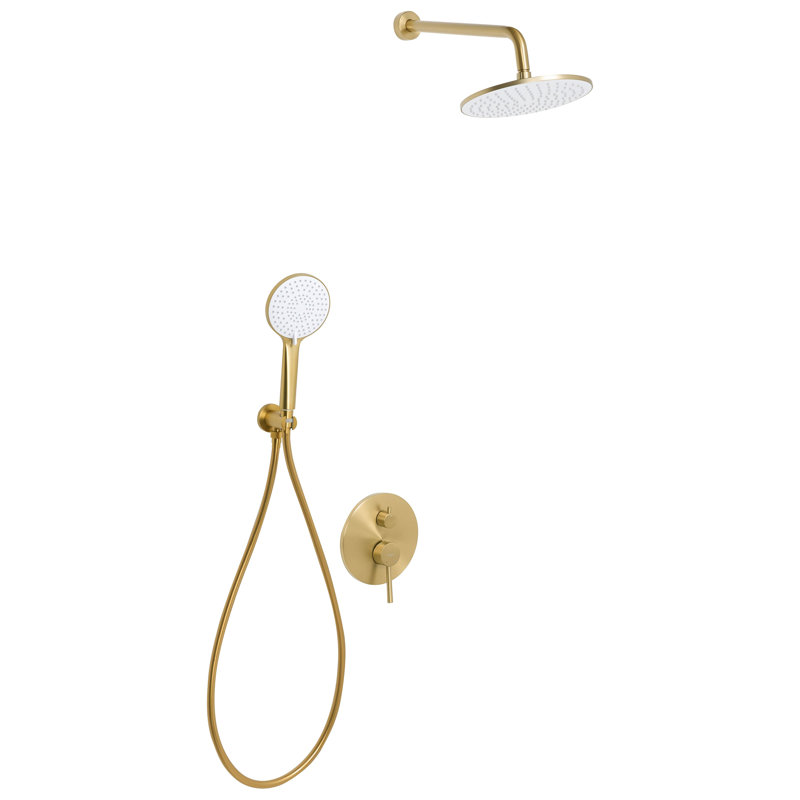 Rain Shower Head, Brushed Gold