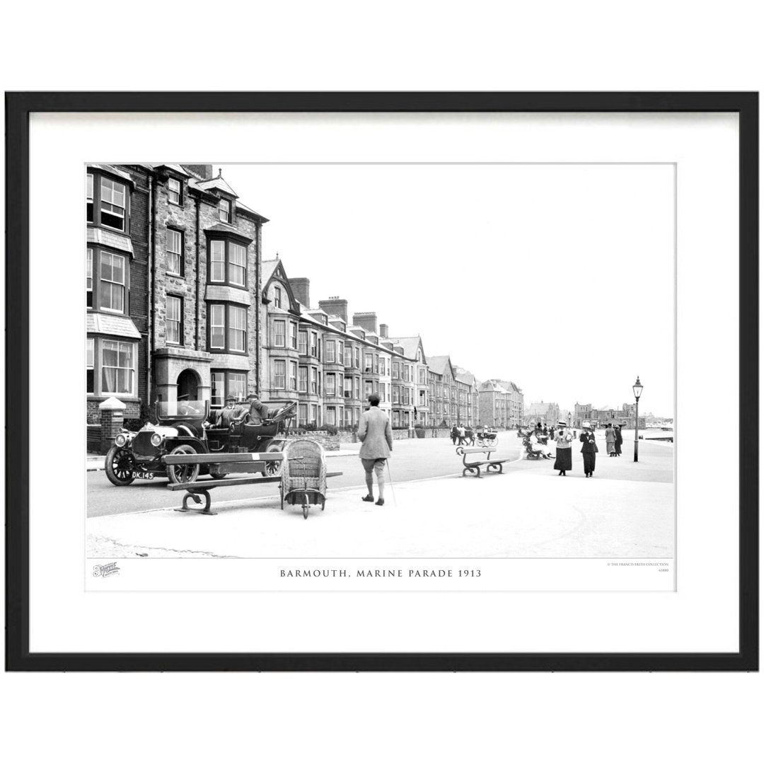 'Barmouth, Marine Parade 1913' - Picture Frame Photograph Print on Paper