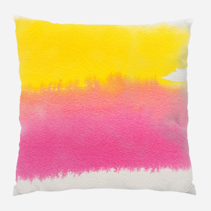 Coussin watercolour Broadmoor, Microsuède, Intérieur