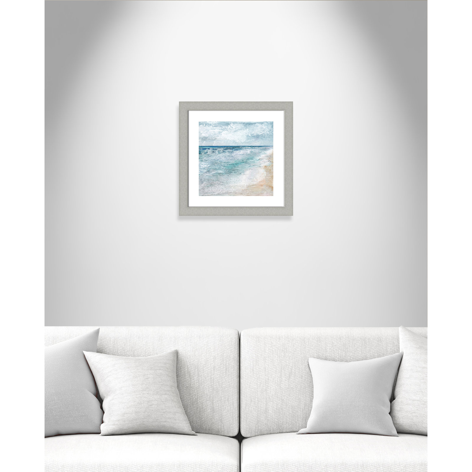 Brushed Silver, 18.5" H x 18.5" W x 1.25" D