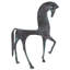 Figurine de cheval spartiate en fer orné grec