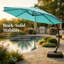  Parasol de patio en porte-à-faux 11 pi avec base incluse-802814175
